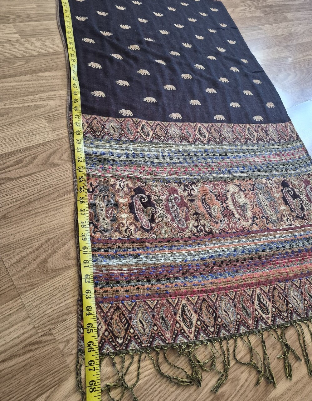 Multicolor Fringed Scarf - Picture 2 of 6